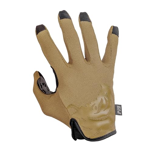 PIG FDT Delta Utility Gloves, Touchscreen Compatible, High Dexterity for Shooting Sports, 1 Pair, Coyote Brown, Medium