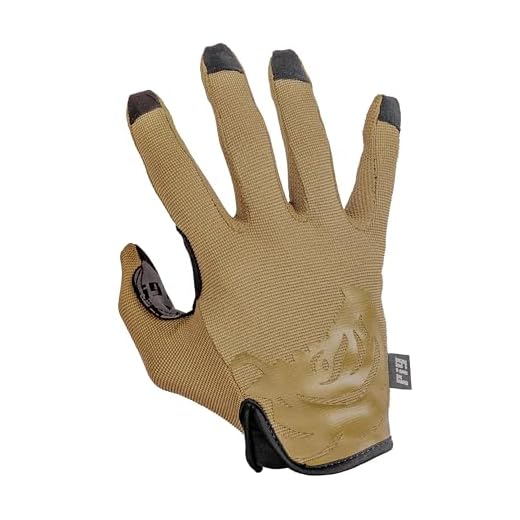 PIG FDT Delta Utility Gloves, Touchscreen Compatible, High Dexterity for Shooting Sports, 1 Pair, Coyote Brown, Large