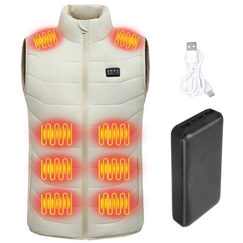 Gilet chauffant électrique 28 sections veste thermorégulable USB pour femme