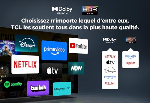 TCL 43PF650 — détail de l'écran allumé