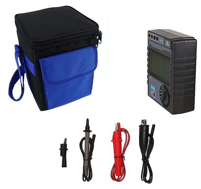 Insulation Resistance Meter Tester Megohmmeter Megohm Meter for Electric Motor,Cable,Electrical Appliance,Switch Insulation Material Insulation Resistance 0.1MΩ-400GΩ Max. Rated Voltage 5000V