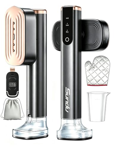 Image of Travel Steamer for Clothes with 180 ml Water Tanks,15s Fast Heat-up,24 g /min Strong Steam Performance, Portable Garment Steamer with Touch Control, LED Display, Steam Iron Silk Black