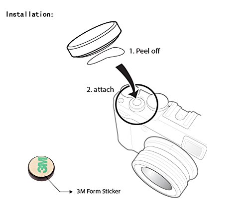 Vko Wood Soft Shutter Release Button Sticker Compatible With Sony A7Riii A7Ii A7Iii A7Rii Rx100 V Iv Iii Ii A6000 A6300 A6400 X-T100 X-T1 10.5Mm Concave Surface Red(Wood Grain Random) #TOP5