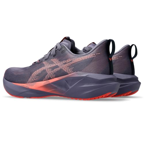 ASICS Women's NOVABLAST 5 Running Shoes, 7.5, Greyish Purple/Coral Reef3