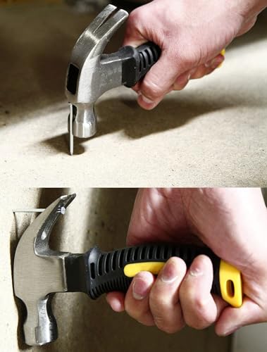 Image of 8oz Claw Hammer - Smooth Face Camping Mini Hammer with Magnetic, Black