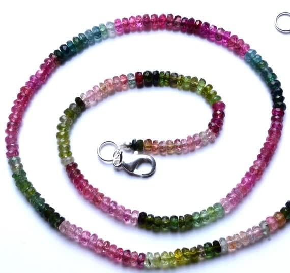 Tourmaline multicolore 4mm en perles facettées pour sublimer vos ateliers de bijoux faits main