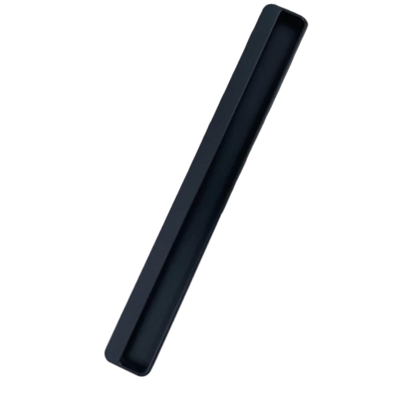 ATEUXOL Recessed Door Handles Simple Embedded Wardrobe, Barn Door, Handle Cabinet Sliding Hidden Folding(Black 400mm)