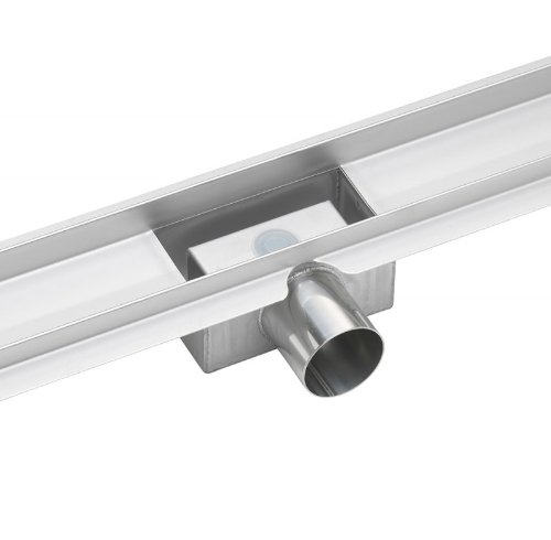 Canaleta de ducha profesional, satinada, 60-140 cm