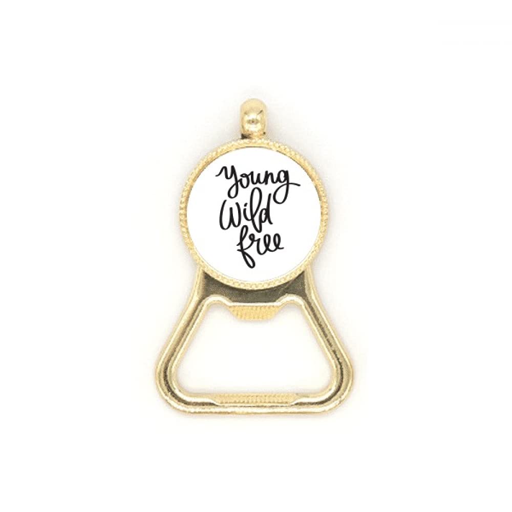 Décapsuleur bouteille de bière Young Free avec porte-clés acier inoxydable Art Déco
