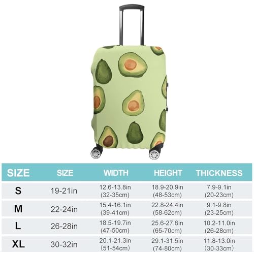 Pattern Travel Luggage Cover Anti-scratch Suitcase Cover Elastic Suitcase Protective Cover Fits 19-32 Inch Luggage L2