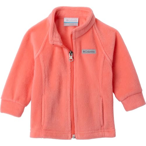 Image of Columbia Youth Infant Benton Springs Fleece Jacket, Hot Coral, 6 /12