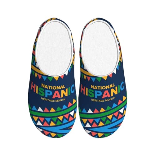 National Hispanic Heritage Month 2022 Adult Cotton Slippers Home House Indoor Shoes