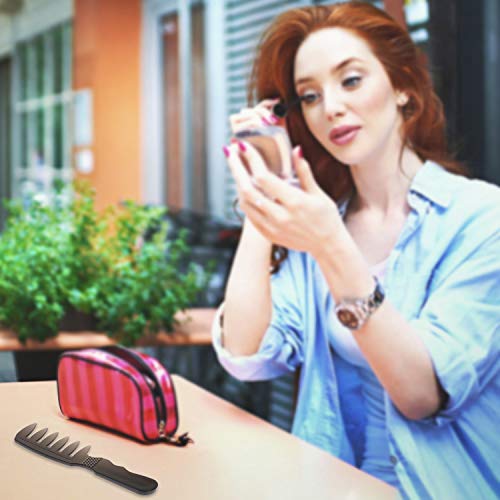 KKmoon Kit de pentes de plástico 5 peças de penteado para desembaraçar cabelo Pente de dente largo P