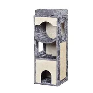 Heads Up For Tails Plush Tree Cat Scratching Post - 3.9 feet