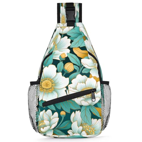 Bolso tipo Slings para mujer y hombre con diseño floral