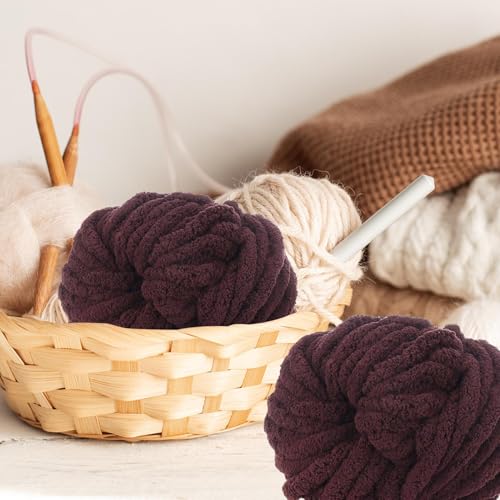 Almohadas de felpilla sin agujas con hilo suave de tejer 3