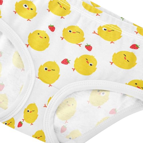 Cute Yellow Chicks Strawberry Toddler Girls's Underwear 2T 202c18144