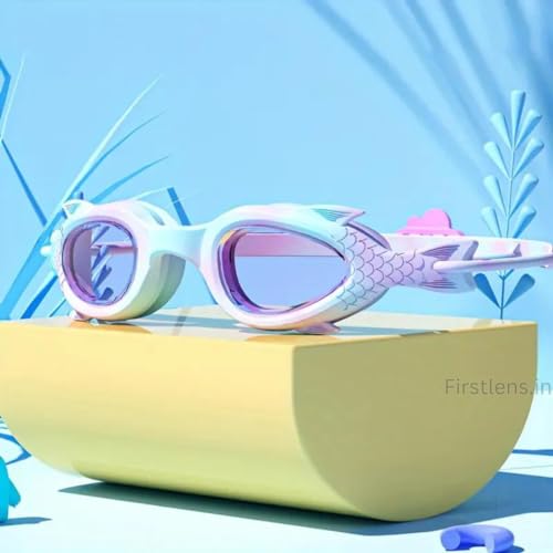 Image of First Lens Mermaid Kids Swimming Goggle For Boy & Girls 006 | AntiFog | UV protection | Durable - Purple Age (3 to 8)