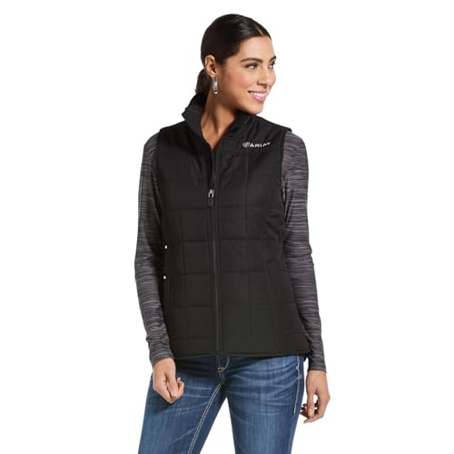 ARIAT womens Wms Crius Ins Black Vest, Black, Medium US - image 1