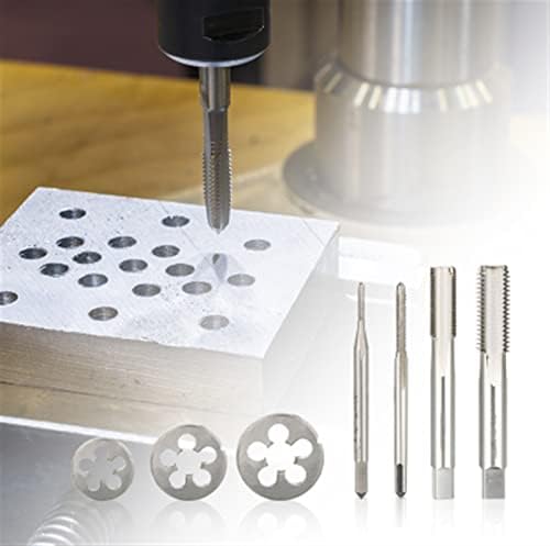 2Pcs Metric Screw Tap and Die Set M1.1 M2 M2.2 M2.5 M3.5 - Right Hand Mini Thread Tools for Precision Machining, M2.2x0.45 Size, Ideal for DIY and Professionals