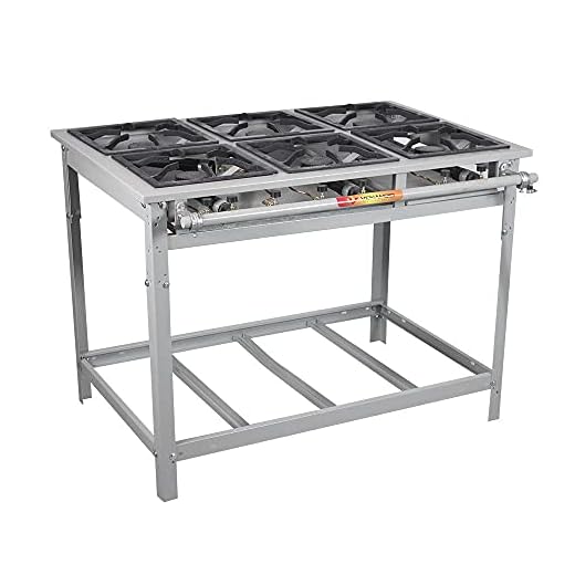 Fogão Industrial Venâncio com 6 bocas de Bocas de Ferro Alta Pressão Vap6