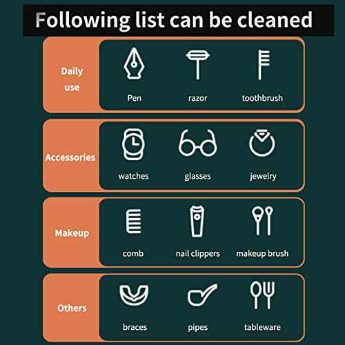 Lianai Limpador ultrassônico 500 ML para uso doméstico, relógio, óculos, máquina de limpeza de joias