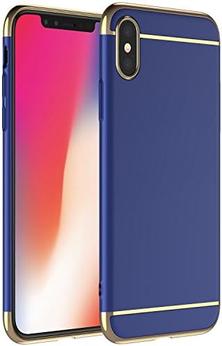Maximall – iPhone X Case ✅ Designer Thinnest Woman/Man Light Best Slim Protective Cool Apple Iphone 10 blue cover case (Blue)