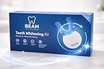 Teeth Whitening Kit by Beam Teeth Whitening, Blue Light Activated Kit with Whitening Gels, Safe for Enamel and Sensitive Teeth