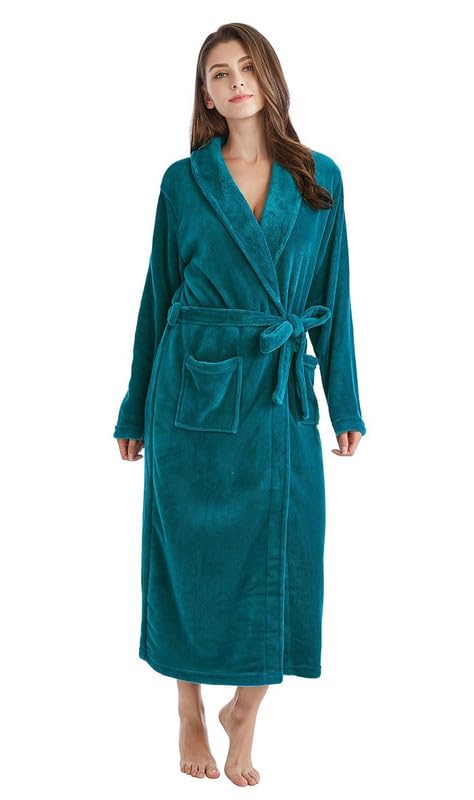 ELSTONE HOME PREMIUM DRY TECH TERRY MATERIAL HALF SLEEVE WITH FRONT POCKET, UNISEX BATHROBE Bathing Gown with shawl caller (Pack of 1) multi16