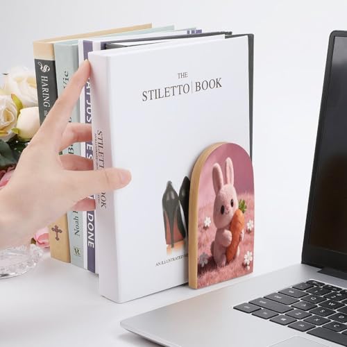Soporte moderno para libros en madera con acabado decorativo premium 7
