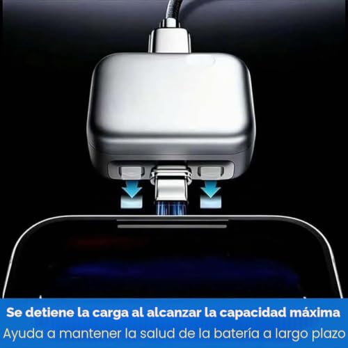 Cargador inteligente para parada de carga y protector de cable usb 3