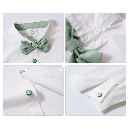 Image of Volunboy Toddler Suit Boys Formal Wedding Guest Dress Outfit | graduation dress clothes, gentleman ring bearer bowtie outfit, back-to-school pants set, birthday photoshoot dressy outfit
