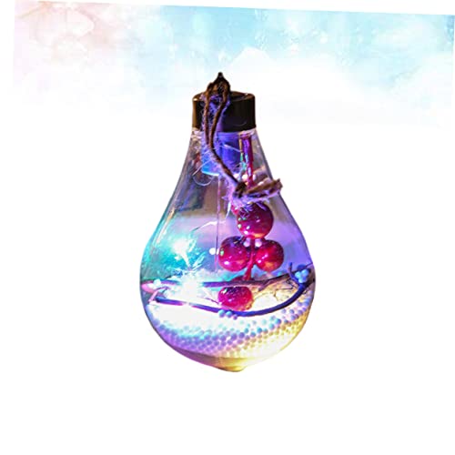 Cabilock 3 Pecas Bolas De Natal Led Enfeites De Bolas De Natal Decoração Em Miniatura Enfeite De Bol
