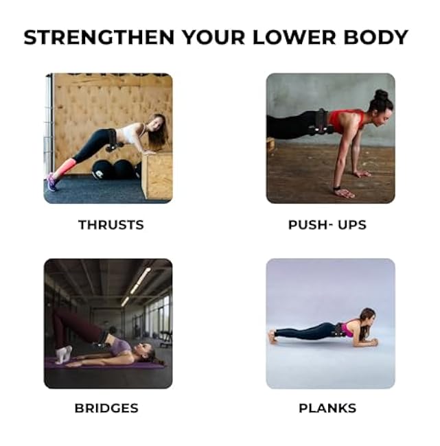 Hip Thrust Belt for Dumbbells - Adjustable Exercise Glute Bridge & Booty Boost Belt for Hip Thrusts, Glute Trainer Dumbbell Strap for Home & Gym Workouts