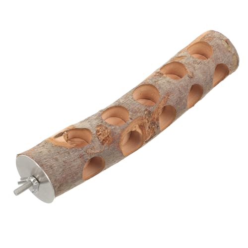 Happyyami Juguete para Masticar Loro Loros Nido Rata Descanso Jaula pájaro Suministro de Jaula de pájaros Perca de Jaula de pájaros de Juguete Perchas para pájaros para periquitos de Madera