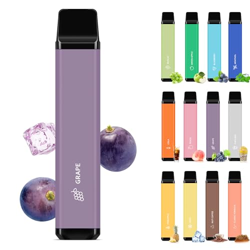 電子タバコ 使い捨て VAPE シーシャ 3,000回吸引可能 爆煙 大容量 持ち運び 水蒸気タバコ ベイプ 禁煙 サポート ニコチン無し タール無し 巨峰1本 skira