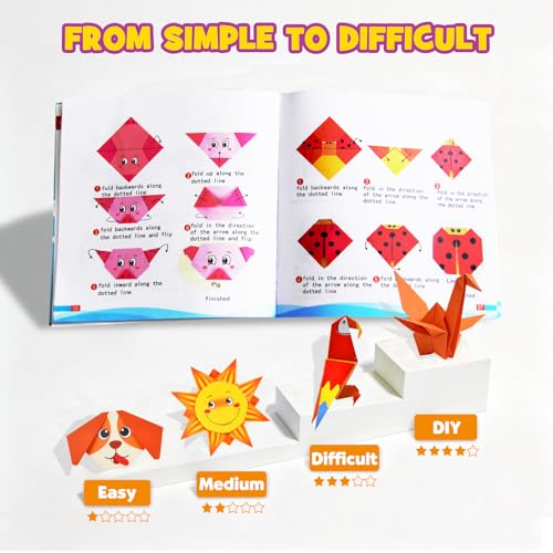 Kids Craft Origami Paper | 230 Pcs Origami Kit for Kids Ages 5-12 - image 4