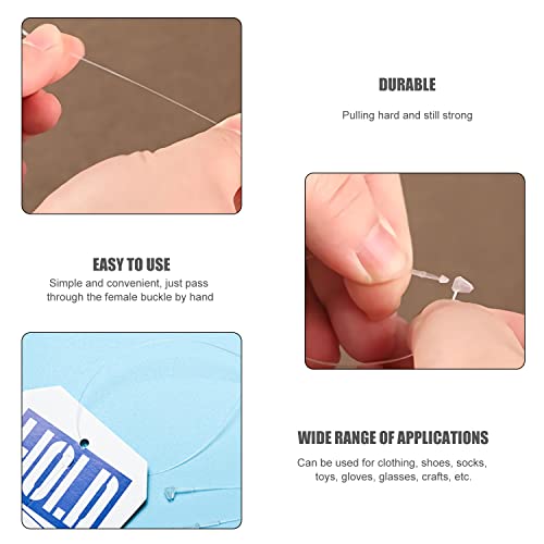 Sicherheitsfäden für Etiketten Loop Pins Ein Preisschild Anbringen (1000stück-125mm) Benötigen Keine Etikettierpistole, Hängeetiketten Preisschild für Etiketten Loop Kleidung Preisträger