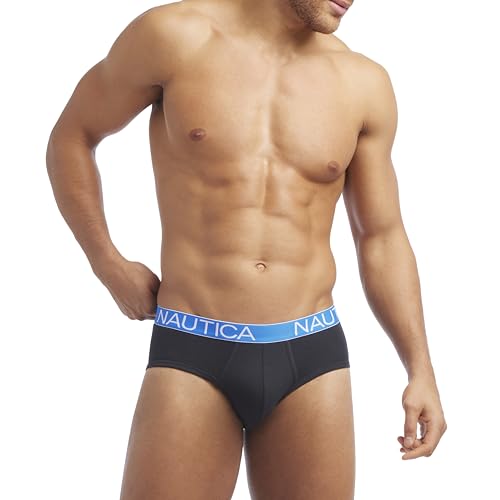 Nautica Men's 4 Pack Classic Cotton Stretch Briefs2