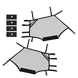 NICECNC Schwarzes Fensterschutznetz Kratzfest Compatible with Polaris RZR XP Turbo 2015-2020 2021 2022 2023, RZR 570 800 1000 900
