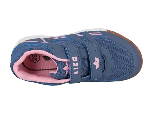 Lico Unisex Kinder Active Indoor V Hallenturnschuhe, Grau Rosa, 34 EU – Ansicht 6