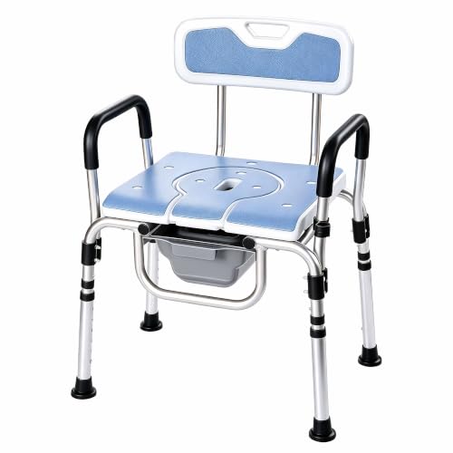 Portable Bedside Shower Potty Chair