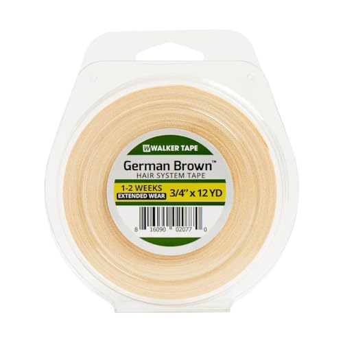 Walker Tape - German Brown Roll Tape - Denture Hair Tape Roll 3/4 X 12 Yard (2cm x 10.97m