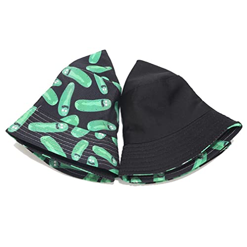 Image of Quanhaigou Bucket Hat for Men Women,Packable Reversible Printed Sun Hats,Fisherman Outdoor Summer Travel Hiking Beach Caps