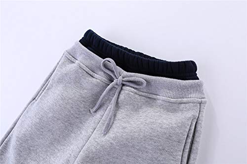 Mud Kingdom Kids Fleece Jogger Pants Winter Cute Bear3