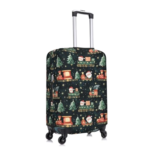 Christmas Train Luggage Cover Protector Elastic Washable Anti-Scratch Suitcase Covers With Zipper Closure For Luggage 18-32 Inch Large3
