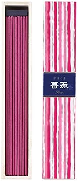 Rose 40 Sticks Japanese Incense by Nippon KODO, Japanese Quality Incense