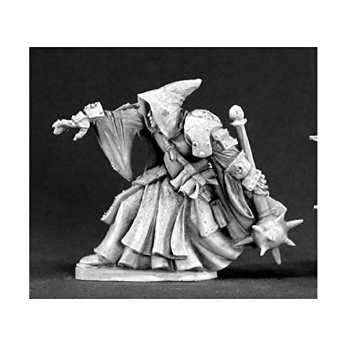 Deckard Nightveil Death Priest Reaper figurine jeu de rôle miniature de nécromancien à peindre
