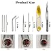 12-Piece Paracord FID Tool Kit,Stainless Steel Marlinspike & Lacing Needles for Ropes,Leather,Bracelet Making Orange