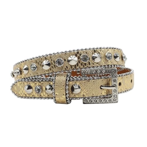 waist belt Nice 2.3cm Wide Women Belt Punk Square Buckle Vintage Rhinestone Geometry Luxury Ladies Original Leather belts For Women Strap(115cm,SW-Blue)4